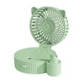 thumbnail image 1 of TopLLC Portable Misting Fan, Cute Cat Personal Design Spray Water Desk Fan with Colorful LED Lights, Rechargeable Foldable Air Conditioner Fan 3 Speed Quiet Strong Airflow Cooling Fan for Office Home, 1 of 9
