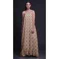 thumbnail image 3 of Bimba Beige2 Floral Ranunculus & Roses Spaghetti Strap Womens Sleepwear Nightgown Ladies Nightwear Nursing Sleep Dress Large, 3 of 5