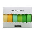 thumbnail image 1 of 6 Non-repetitive Basic Solid Color Japanese Paper Tape Notebook Note Decoration Japanese Paper Sticker Set, 1 of 2
