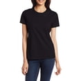 thumbnail image 2 of Hanes SL04 Womens Nano-T T-Shirt Size Large, Black, 2 of 4