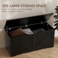 thumbnail image 4 of HOMCOM Storage Chest for Living Room, Storage Bench, 39.4"W, Black, 4 of 10