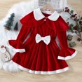 thumbnail image 1 of LSLJS Ensemble de Robe Sans Manches pour Filles d'Automne et d'Hiver de Noël pour Enfants, Robe Cape à Capuche, Ensemble Deux Pièces, 1 of 9