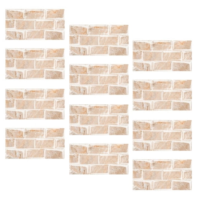 12-Sheet Premium Self-Adhesive Kitchen Backsplash Tiles in Marble 12”X6”