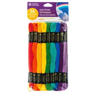 COATS & CLARK FIL ARTISANAL COULEURS ARC-EN-CIEL 36 FILS