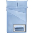 thumbnail image 3 of ViscoLogic EGYPTIAN COMFORT  Silky Smooth Lightweight Bed Sheet Set - Brushed Micro - Deep Pocket - 4 Piece Set (Aqua, Full/Double), 3 of 3
