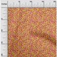 thumbnail image 2 of oneOone Polyester Spandex Tissu Jaune Abstractions Matière de Robe Tissu Imprimé Tissu au Mètre 56 Pouces de Large, 2 of 5