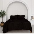 thumbnail image 2 of 1100 Thread Count 4 Piece Quality Sheet Set 27 Inch Deep Pocket 100% Egyptian Cotton Solid Pattern, 2 of 4