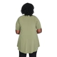 thumbnail image 3 of Lane Bryant Women'S Plus Boat-Neck T-Shirt, 3 of 6