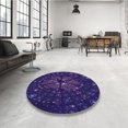 thumbnail image 4 of Ahgly Tapis Rectangulaire Lavable en Machine Intérieur Transitionnel Violet Améthyste Violet, 7 Pieds x 9 Pieds, 4 of 7