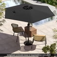 thumbnail image 2 of Gymax Parasol de Patio 7,5 Pi pour l'Extérieur, Parasol de Marché Robuste avec Inclinaison à Bouton-Poussoir, Noir, 2 of 10
