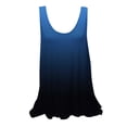 thumbnail image 1 of UPPADA Camisoles d'Été pour Femmes Col Rond Coupe Ample T-Shirts Décontractés Mode Sans Manches Vêtements de Plage Ourlet Fluide Chandails à Enfiler Hauts Plage Boho Vêtements Mes Commandes Bleu Foncé,m, 1 of 1
