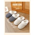 thumbnail image 4 of Chaussons en Mousse à Mémoire de Forme pour Femmes Confort en Peluche Doublée de Polaire Chaussures de Maison pour Intérieur & Extérieur Rose, 4 of 9