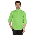 thumbnail image 1 of Bestman Formal Front Button Placket Solid Shirts For Mens Long Sleeve Regular Fit Shirt, 1 of 7