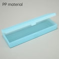 thumbnail image 5 of Amzcrzy Desk Organizer Pencil Storage Student Organizer Pen Pouch Pencil Case Translucent Frosted Stationery Case College Essentials Pencil Box Classroom Organization Office Organization, 5 of 5