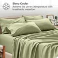 thumbnail image 3 of Bare Home Pillowcase Set - Premium 1800 Collection - Double Brushed - Ultra Soft - Standard Size, Sage, 4 Count, 3 of 7