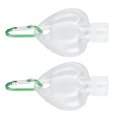 thumbnail image 3 of Travel Squeeze Bottle, Transparent 2Set 50ml Flip  Portable Travel Container Refillable  For Shower Gel For Conditioner For Hotel For Outing Maple Leaf,Heart Shaped, 3 of 8