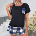 thumbnail image 4 of Pyjama pour Femmes Ensemble Pyjamas pour Femmes Grande Taille Pyjamas pour Femmes Pyjamas Décontractés Bretelles en Dentelle pour Femmes Shorts Tenue d'Intérieur, 4 of 4