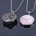 thumbnail image 4 of Colliers & Pendentifs Arbre de Vie Creux Argent Ancien Rond Femmes Hommes, 4 of 6