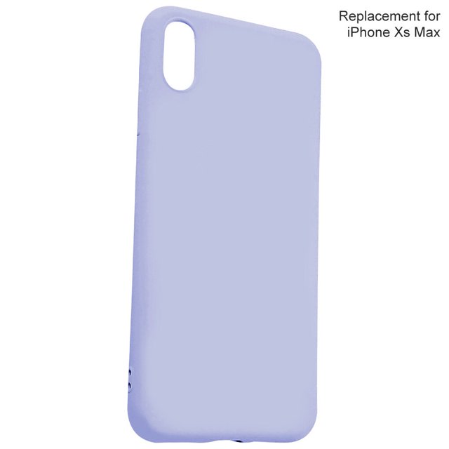 kurtrusly TPU Mobile Phone Case Shockproof Elastic Protection Cover, Replacement for iPhone XS Max, Purple