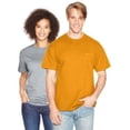 thumbnail image 3 of Hanes Beefy-T Men`s Pocket T-Shirt, XL, Gold, 3 of 3