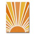 thumbnail image 2 of Designart Minimalist Bright Shining Orange Sun Rays II Canvas Wall Art, 2 of 4