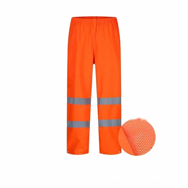 XZNGL Unisex Reflective Rain Pants With Waterproof Fabric For Warmth Wear Resistance Breathability Cycling Rain Pants