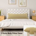 thumbnail image 3 of Unique Bargains Microfiber Body Pillow Cases Silky-Soft Pillowcase Envelope Closure 2pcs, 3 of 9