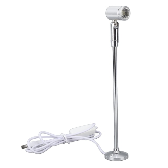 Standing Cabinet Spotlight 5V Minimalist Indoor LED Spotlight Jewelry Display Spotlight Standing for Cafes, Galleries