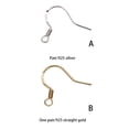 thumbnail image 4 of Redempat 1 Pair Earring Hook Earhook Hooks Fitting Jewelry Making Findings Silver, 4 of 6