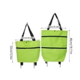 thumbnail image 2 of In 1 Foldable Shopping Cart Grocery Cart With Wheels Shopping Bag Telescopic Storage Bag For Traveling, 2 of 2