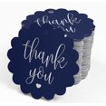thumbnail image 4 of Inkdotpot Silver Foil Paper Hang Tags Thank You Bridal Shower Favor Tags 100 Piece, 4 of 6