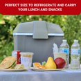 thumbnail image 2 of Koolatron 12V Electric Cooler/Warmer 9L (9.8 qt), Adjustable Strap, Gray, 2 of 7