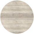 thumbnail image 4 of Pemberly Row Table Basse Tambour Urbain Rond en Bois de Manguier de 38 Pouces de Large, Fini Blanchi Blanc, 4 of 9