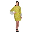 thumbnail image 4 of Moomaya Printed Cotton Robes For Women Plus Size Kimono Robe Short Nightwear, 4 of 6