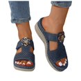 thumbnail image 1 of Womens Orthopedic Wedge Slides Sandals for Plantar Fasciitis Comfortable Arch Support Dressy Slip on, 1 of 6