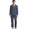 thumbnail image 1 of Hanes Mens Woven Pajamas, M, Navy Plaid 1, 1 of 1