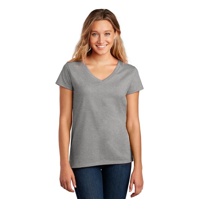 District T-Shirt Col en V pour Femmes DT8001