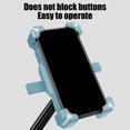 thumbnail image 4 of U-847 Light Blue Portable Rear View Mirror Phone Mount For Bike Scooter Lightweight Shock Absorbing Design Easy Installation Wide Compatibility Adjustable Angle, 4 of 6