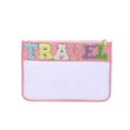 thumbnail image 1 of Fashion Letter Clutch Bag Transparent Cosmetic Bag PVC Zipper Clear Beauty Case, 1 of 7