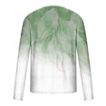 thumbnail image 5 of TIMIFIS Men's Long Sleeve Cotton T-Shirt Graphic Printed Shirts Tops-GreenFall, 5 of 5