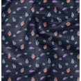 thumbnail image 1 of Soimoi Blue Heavy Canvas Fabric Insect Print Fabric by The Yard 58 Inch Wide, 1 of 6