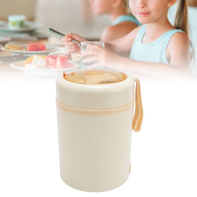 Electric Lunch Box, 600ml Portable Food Warmer Lunch Box, Insulated Food Jar Heated Soup Food Warmer for Travel Work Home Office Car Truck Men Women