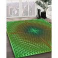 thumbnail image 3 of Ahgly Tapis Rectangulaire Lavable en Machine Intérieur Transitionnel Vert Armée, 2 Pieds x 4 Pieds, 3 of 7