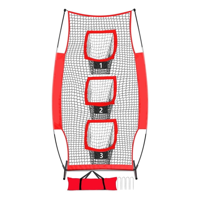 Lipstore 8 x 4 ft Football Throwing Net Football Net for Yard Players Outdoor