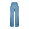 thumbnail image 4 of AherBiu Womens Joggers Sweatpants Drawstring Elastic Waisted Straight Leg Lounge Sports Pants, 4 of 5