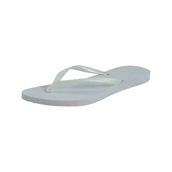 Havaianas Women's Slim White Rubber Sandal - 7M