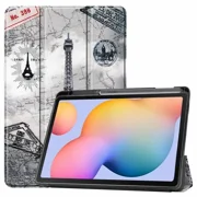 For Samsung Galaxy Tab S6 Lite 10.4 inch P610 P615 Case with Pencil Holder Tri-Fold Stand Case Tablet Shell For Tab S6 Lite 2022 Tower Tab S6 Lite 10.4inch