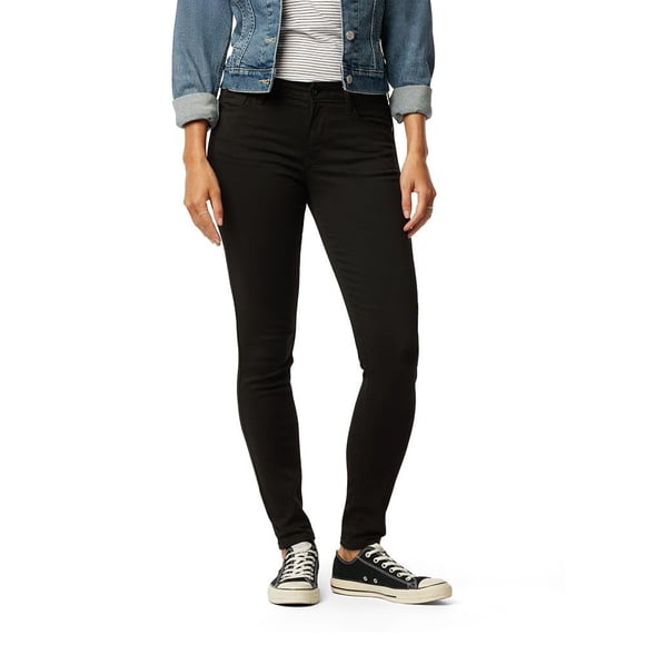Signature by Levi Strauss & Co. Gold Women's Modern Skinny Jeans (Standard and Plus), Noir, 12 Long