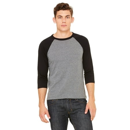 Bella + Canvas Unisex 3/4-Sleeve Baseball T-Shirt