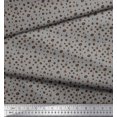 thumbnail image 2 of Soimoi Polyester Crepe Fabric Coffee Beans & Coffee Beverages Print Fabric by Yard 42 Inch Wide, 2 of 3